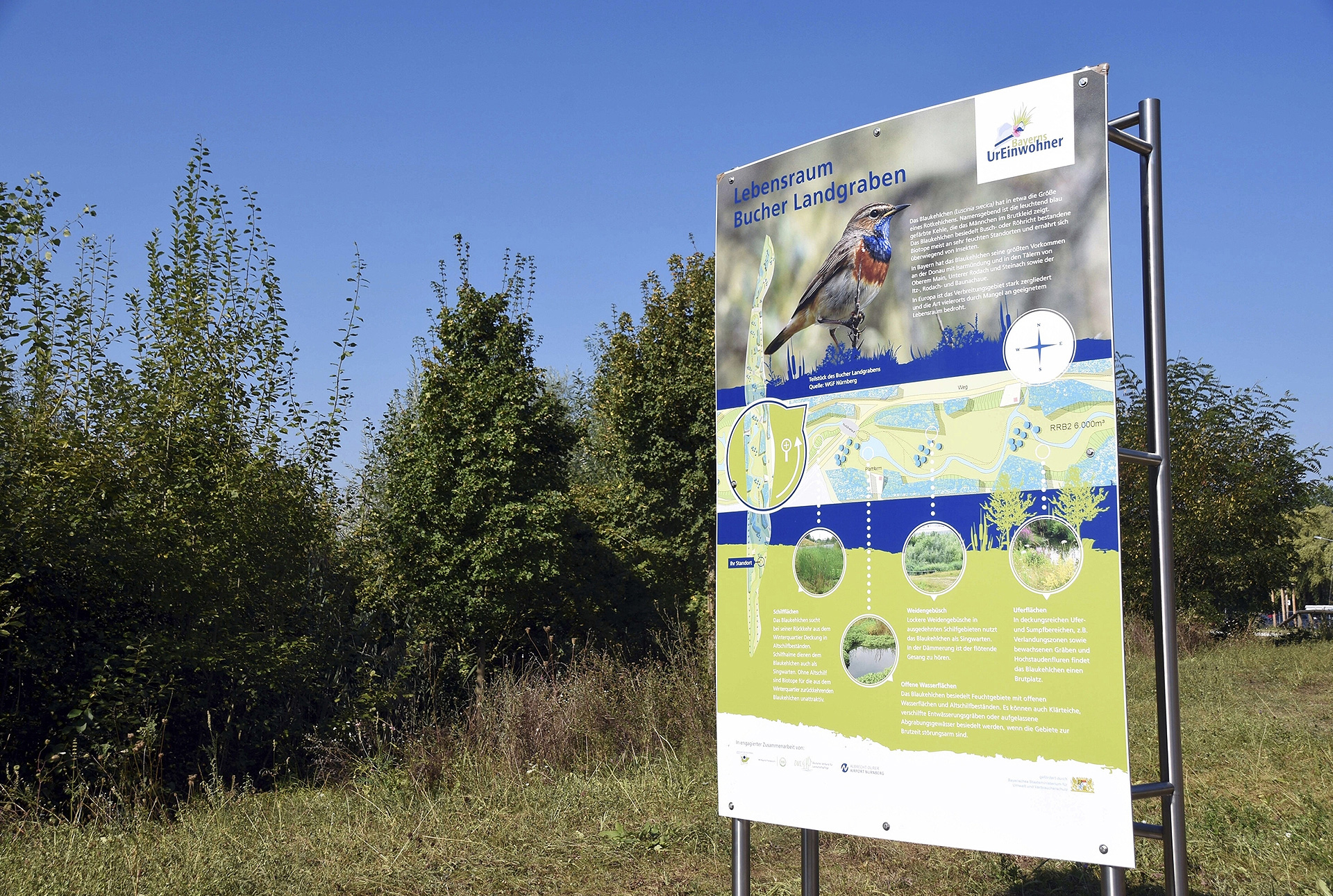 Information boards for nature trails