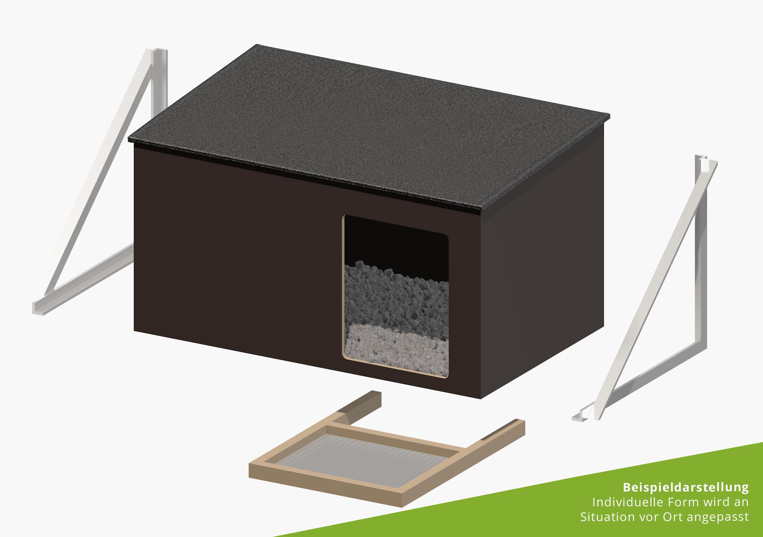 Peregrine falcon nest box